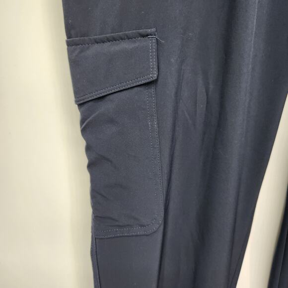 Banana Republic Navy Tie Waist Cargo Joggers Pull on Pants Women's M - Picture 9 of 11